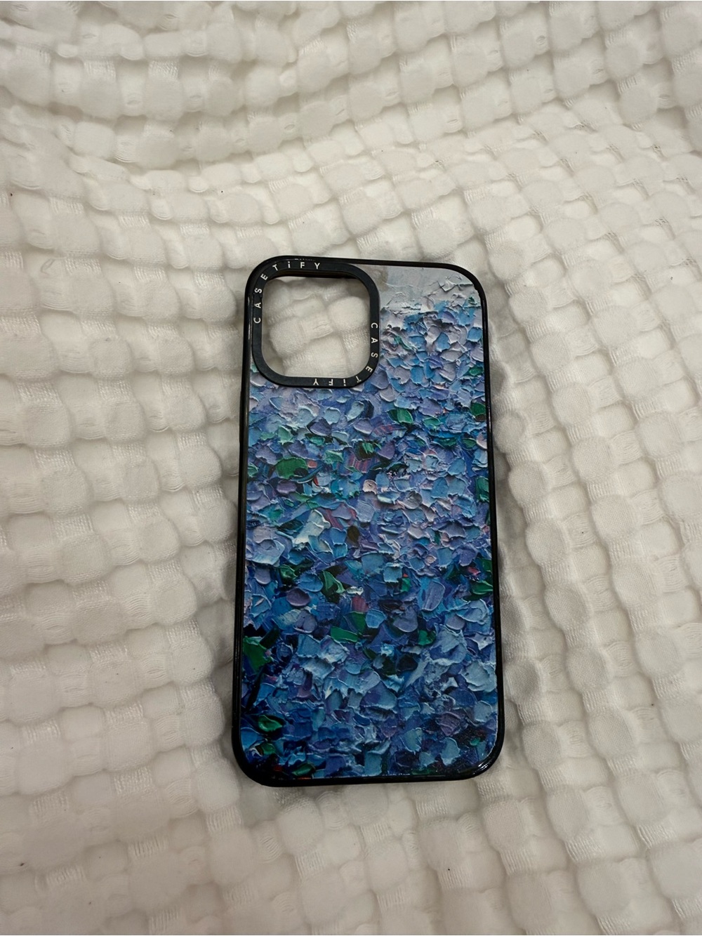Casetify Blue Floral Textured iPhone 13 Pro Max Case